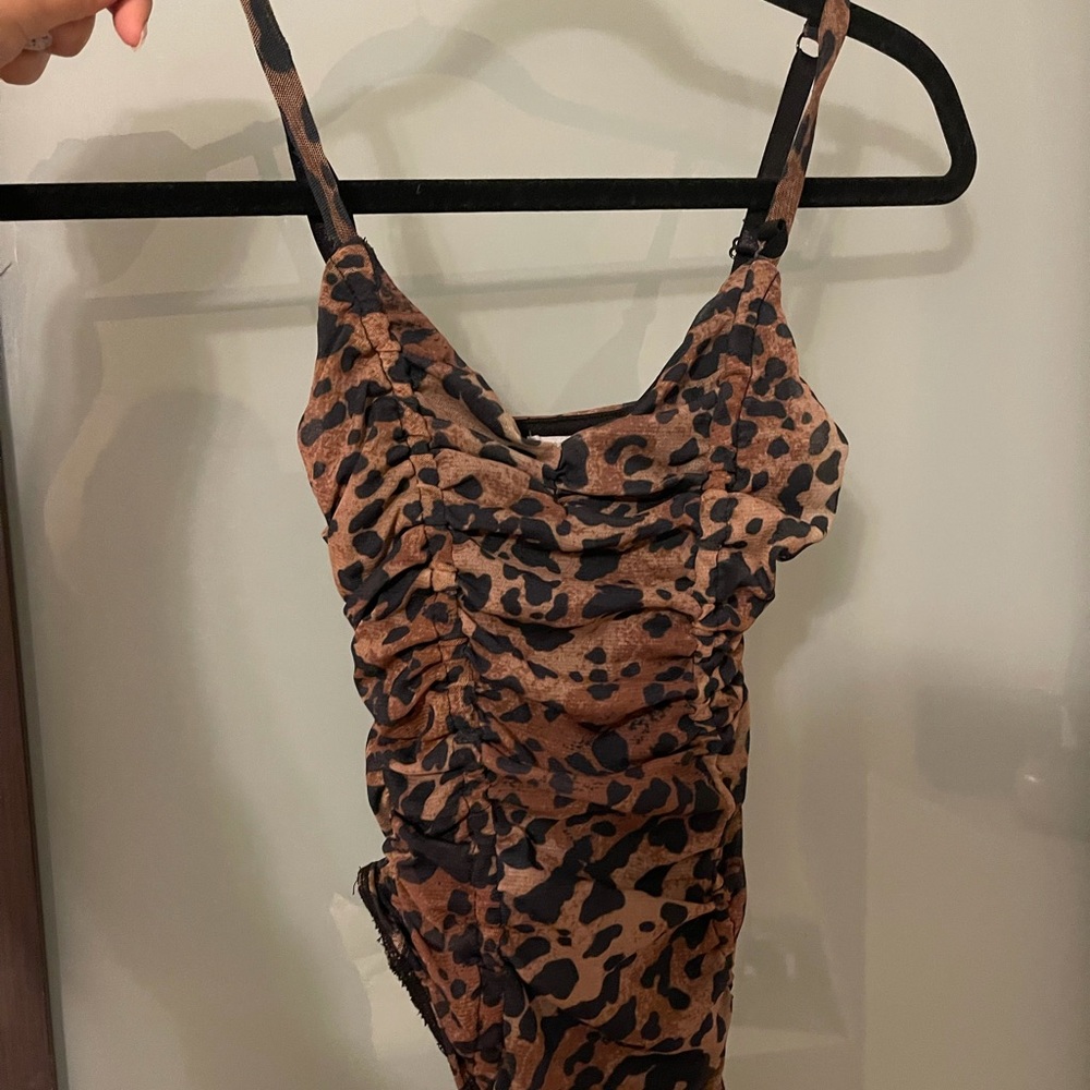 cheetah print urban outfitters bodysuit